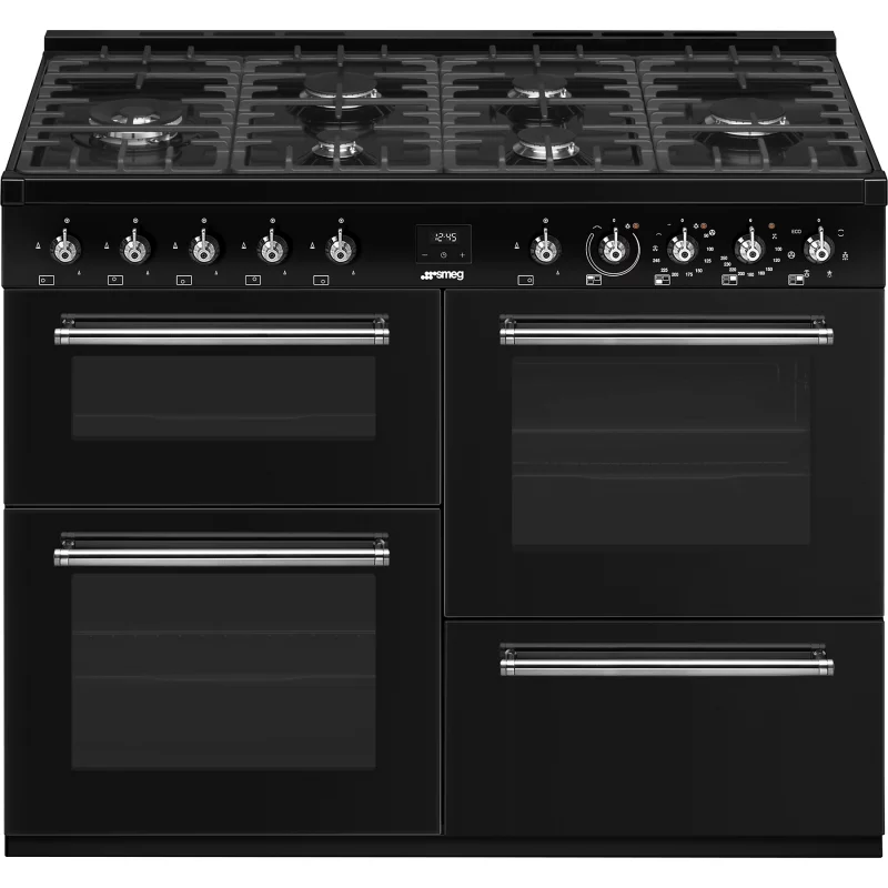 Image : SMEG CX113GMBL - Piano de cuisson gaz
