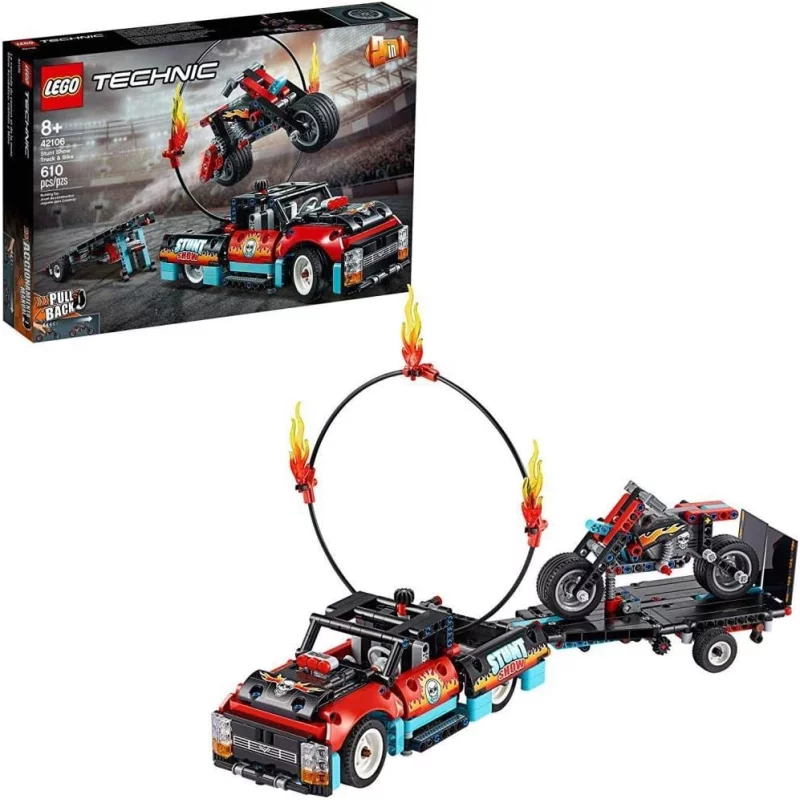 Image : Le spectacle de cascades du camion et de la moto 42106 LEGO Technic