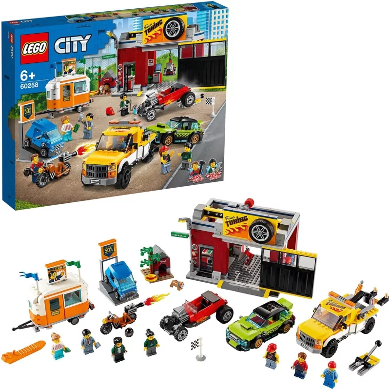 Image : LEGO City Turbo Wheels  L'atelier de tuning 60258