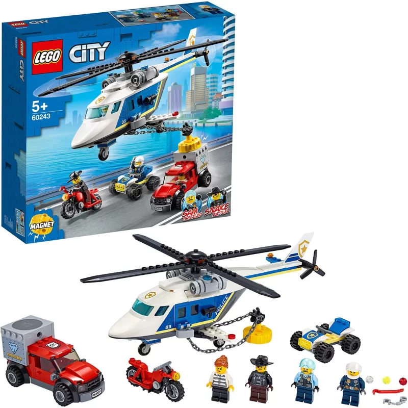 Image : LEGO City Arrestation en hélicoptère 60243
