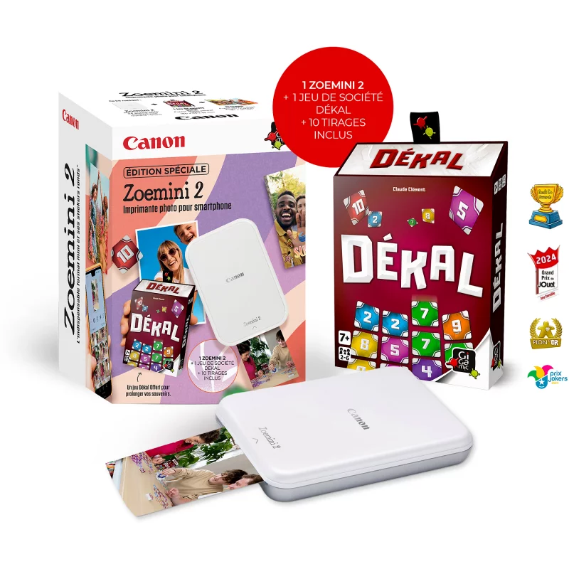 Image : CANON KIT Zoemini 2 summer 2026 - Imprimante photo portable