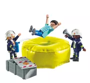 Playmobil 71465 Pompiers avec coussin de sauvetage - Action Heroes