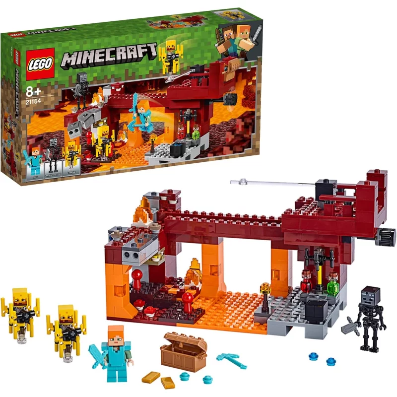 Image : LEGO Minecraft 21154 Le pont de Blaze