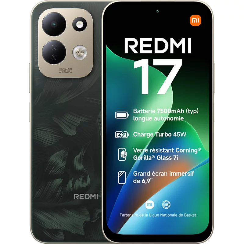 Image : XIAOMI Redmi 17 128 Go Vert - Smartphone