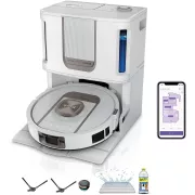 Shark Powerdetect Thermacharged Blanc - Robot Aspirateur Laveur