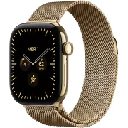 Apple Watch Series 12 GPS + Cellular 42 mm titane Or radieux - MJGL4ZR/A