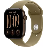 Apple Watch Series 12 GPS 46 mm Bronze foncé / Olive - M/L - MJEU4ZR/A