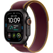 Apple Watch Ultra 4 GPS + Cellular 49 mm titane Noir avec Boucle Trail Bordeaux - M/L - MJC44QF/A