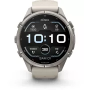 GARMIN Fenix 9 43 mm Argent avec bracelet Gris