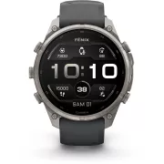 GARMIN Fenix 9 Pro 47 mm Argent avec bracelet Noir