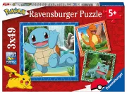 Ravensburger Salamèche Pokémon - Puzzle enfant 3x49 pièces