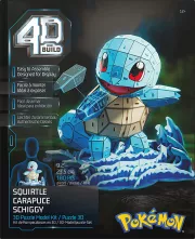 4D Build Carapuce Pokémon - Puzzle 3D 177 pièces