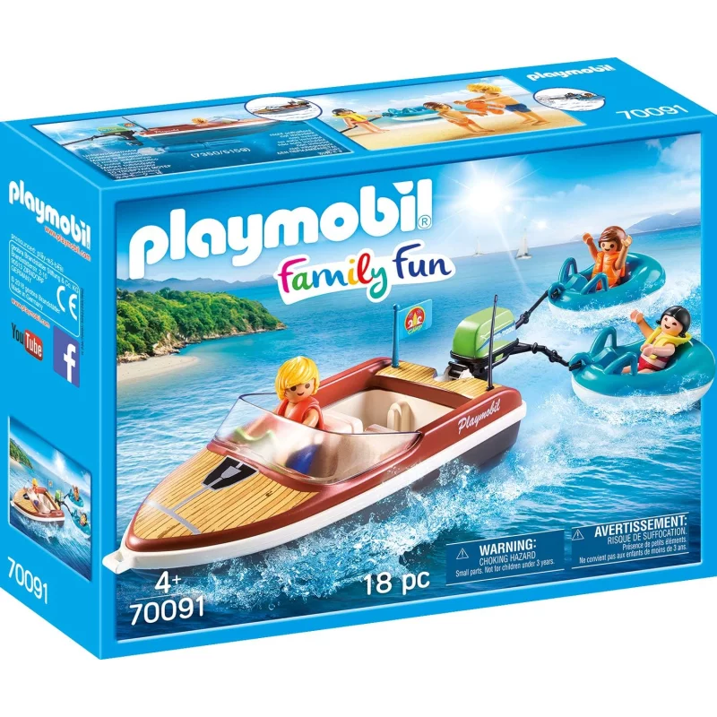 Image : Playmobil 70091- Bateau avec Bouees et Vacanciers