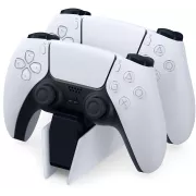 Station de rechargement sans fil Sony DualSense pour PS5 Noir et blanc