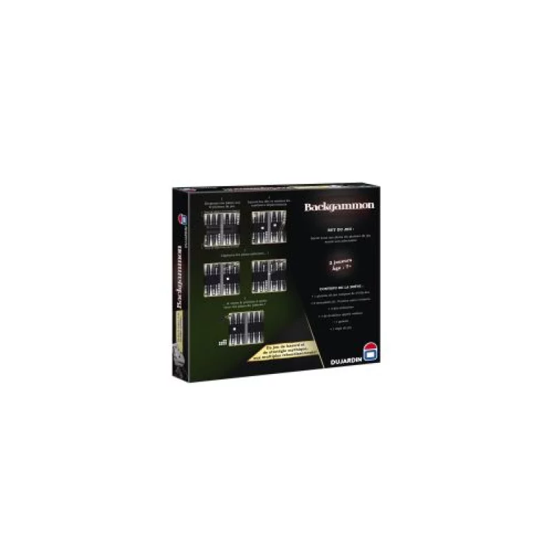 Image : Jeu de societe Dujardin Backgammon Serie Noire 55340