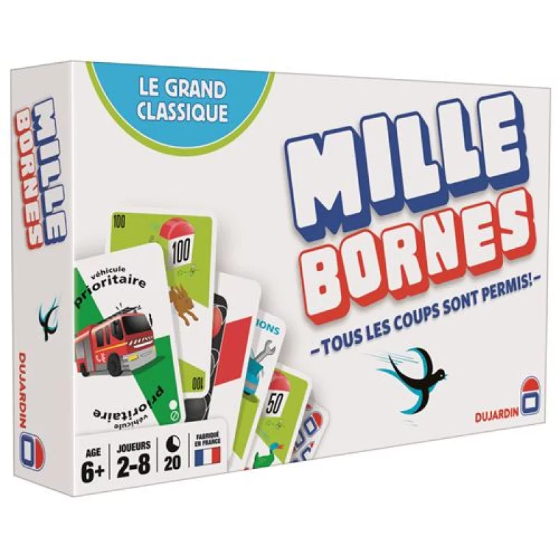 Image : Jeu de cartes Dujardin Mille bornes Le grand classique 59025