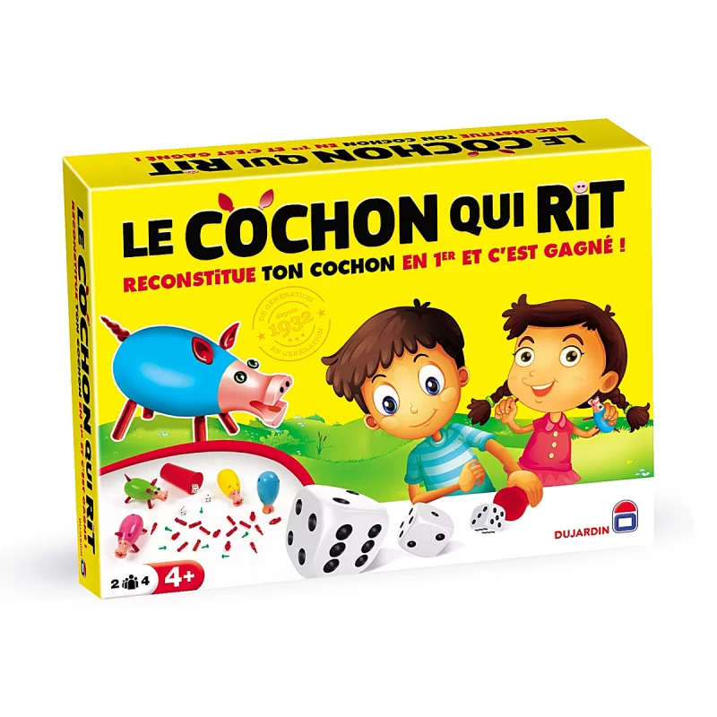 Image : Jeu d'apprentissage Dujardin Le cochon qui rit (par 4) 10004N