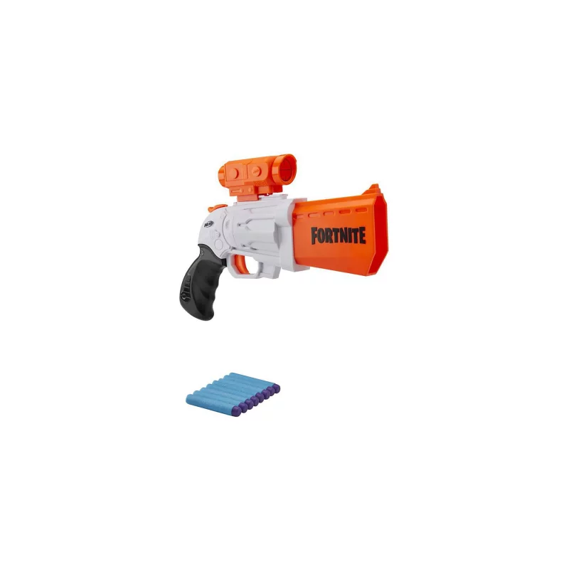 Image : Blaster SR 4 flechettes avec percuteur Nerf Fortnite et 8 flechettes Nerf Elite