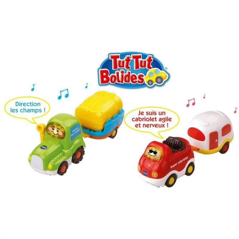 Image : Tut tut Bolides Vehicules avec remorque VTech