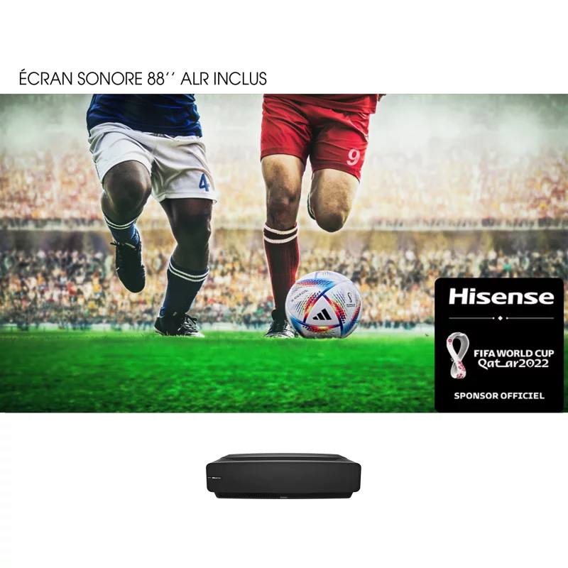Image : Videoprojecteur Hisense 88L5VG Laser TV 4K Noir + ecran sonore anti reflet ALR 88L5VG