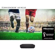 Videoprojecteur Hisense 88L5VG Laser TV 4K Noir + ecran sonore anti reflet ALR 88L5VG