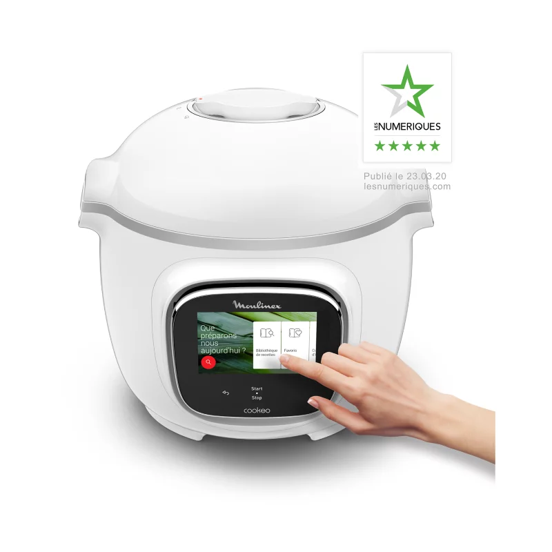 Image : Mijoteur Moulinex COOKEO TOUCH CE901100 BLANC