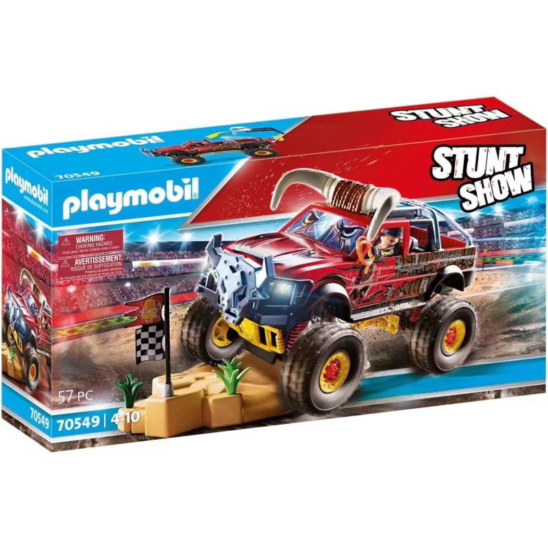 Image : Playmobil 70549 - Stuntshow - 4x4 Taureau