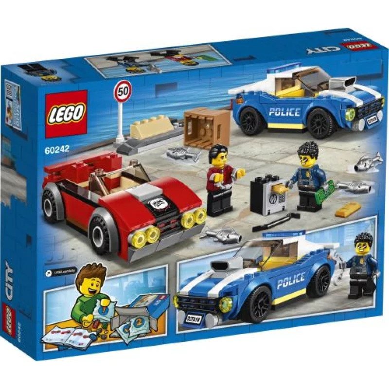 Image : LEGO City Police 60242 La course-poursuite sur l'autoroute