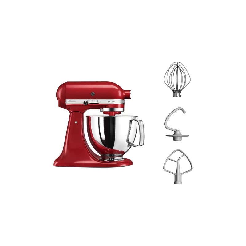 Image : Robot Kitchenaid ARTISAN ROUGE EMPIRE 4 8L- 5KSM125EER