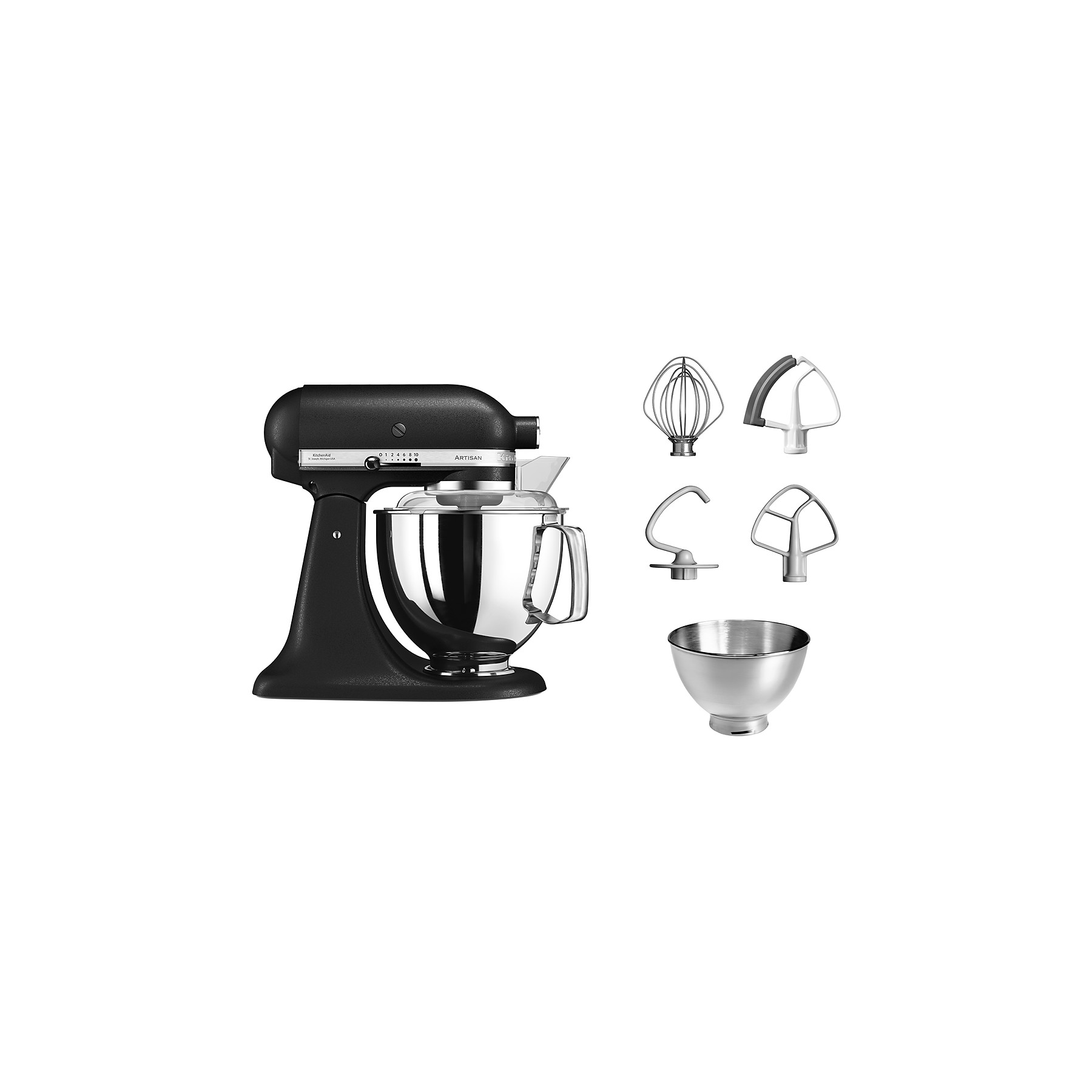 Image : Robot Kitchenaid ARTISAN TRUFFE NOIRE 4 8L-5KSM175PSEBK