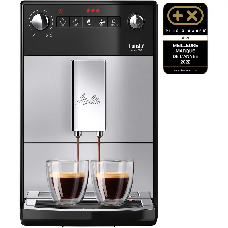 Image : Expresso avec broyeur Melitta Purista Argent F230-101