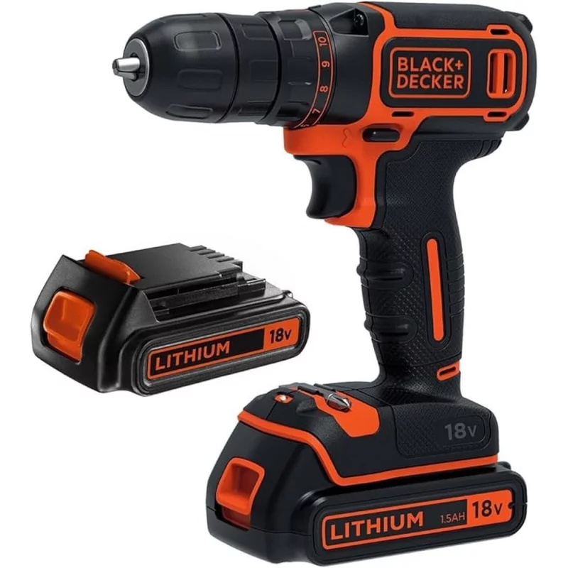 Image : Perceuse-visseuse sans fil BDCD18B BLACK & DECKER