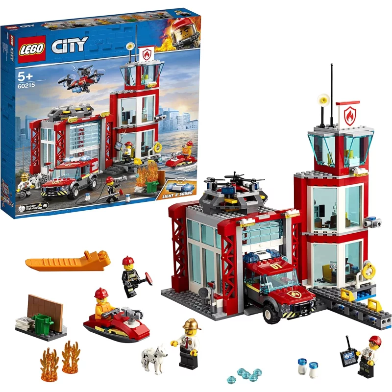 Image : LEGO City 60215 La caserne de pompiers