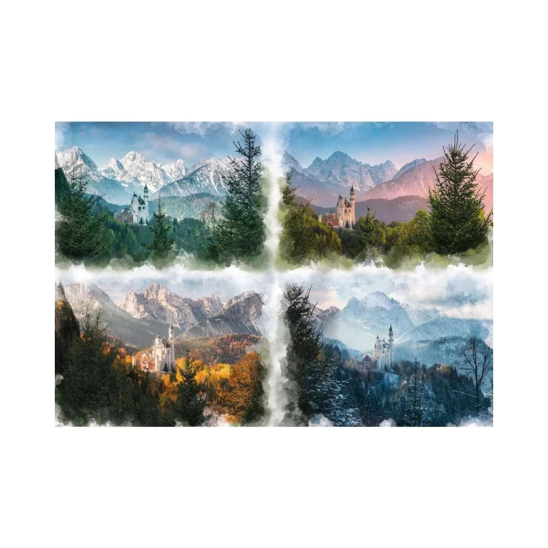Image : Puzzle 18000 p - Un chateau au fil des saisons RAVENSBURGER