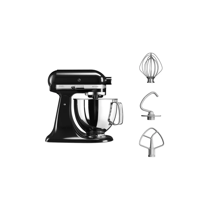 Image : Robot patissier Kitchenaid ARTISAN NOIR ONYX 4 8L- 5KSM125EOB