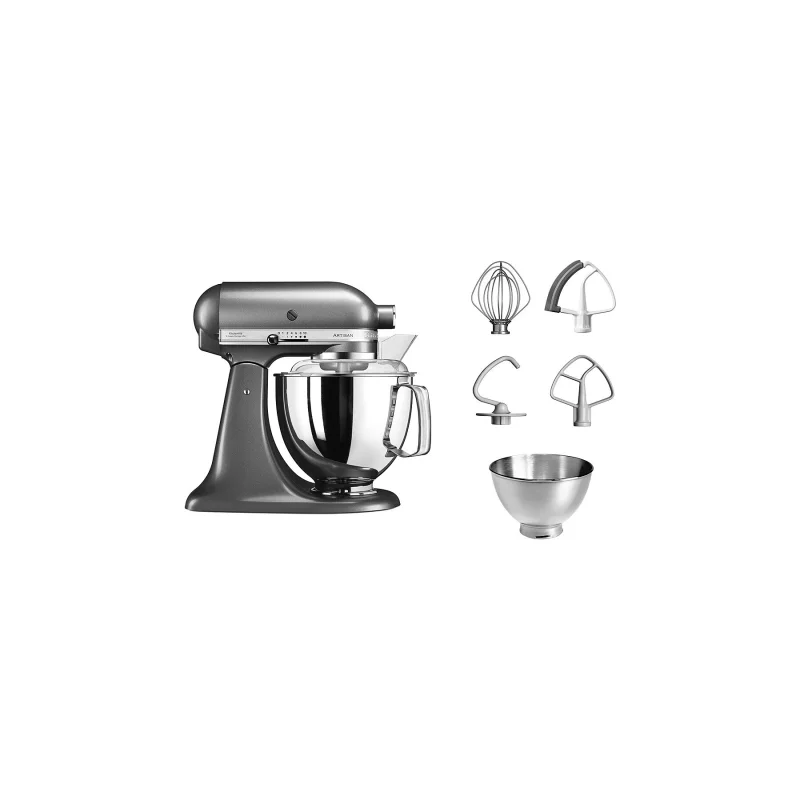 Image : Robot patissier Kitchenaid ARTISAN GRIS ETAIN 4 8L- 5KSM175PSEMS