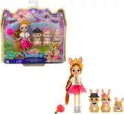 Mini-poupee Enchantimals Brystal Lapin et Lapereaux