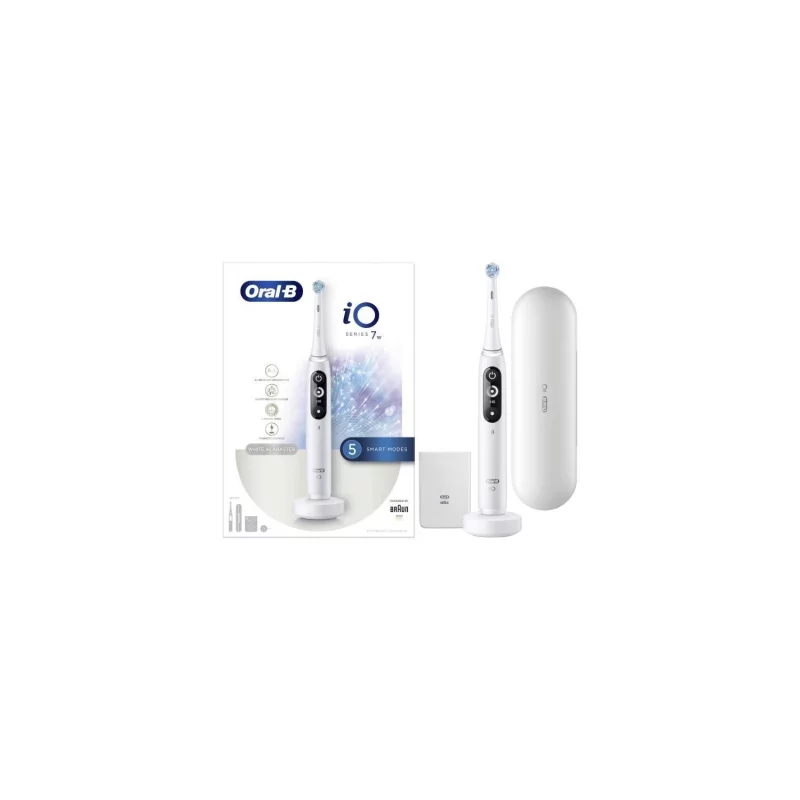 Image : Oral-B Brosse a dents electrique connectee iO 7w - Blanc