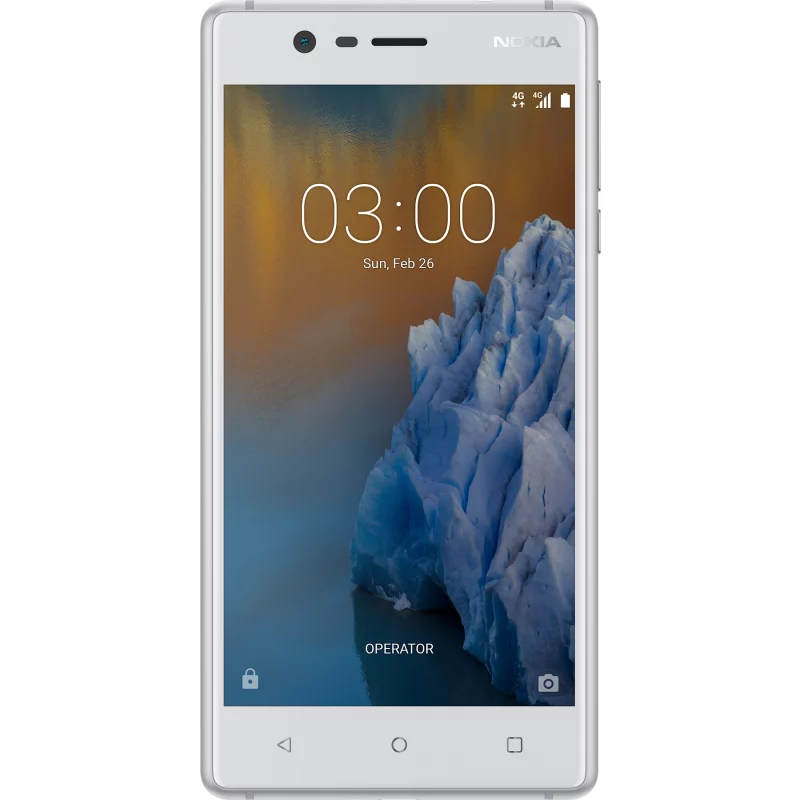 Image : Nokia 3 Blanc et Argent