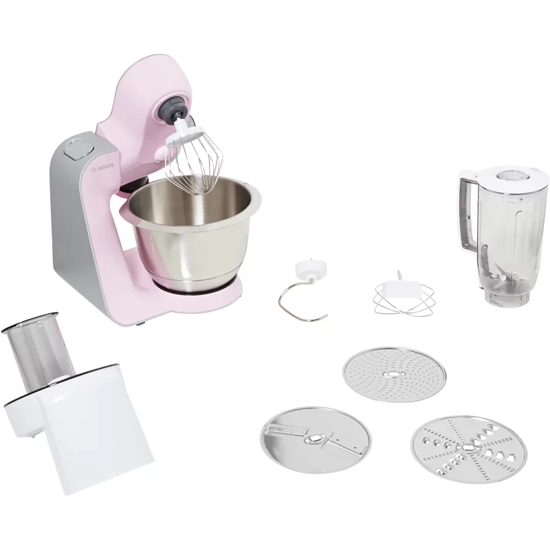 Image : Robot patissier MUM 5 BOSCH MUM58K20 Rose dragee et argent