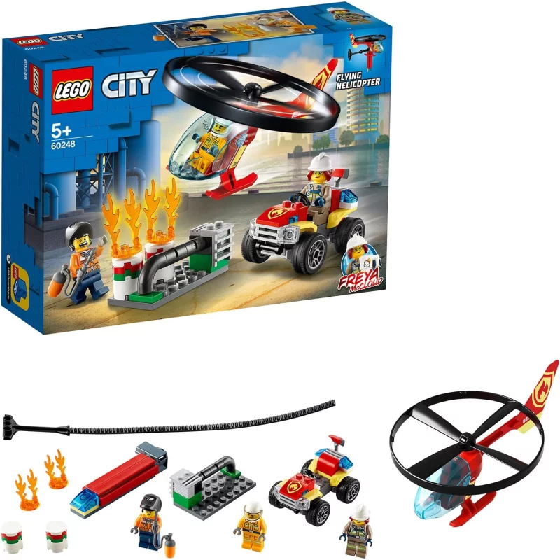 Image : LEGO City Fire 60248 L'intervention de l'helicoptere des pompiers 60248