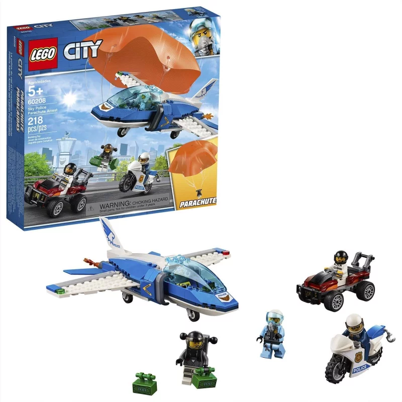 Image : LEGO City Police 60208 L'arrestation en parachute