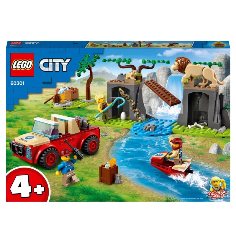 Image : LEGO City 60301 Le tout-terrain de sauvetage des animaux sauvages