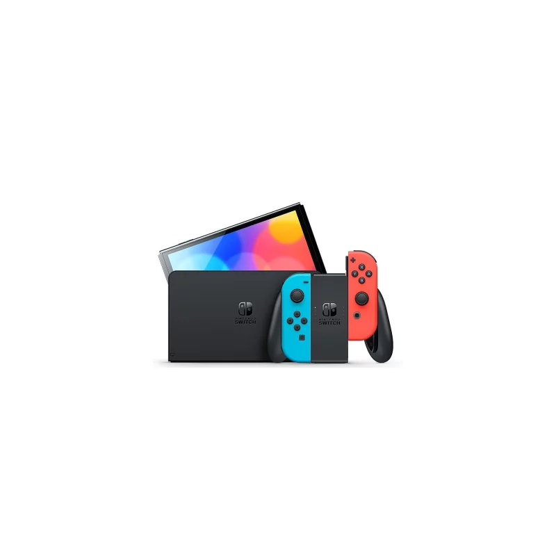 Image : Nintendo Switch OLED bleu neon / rouge neon