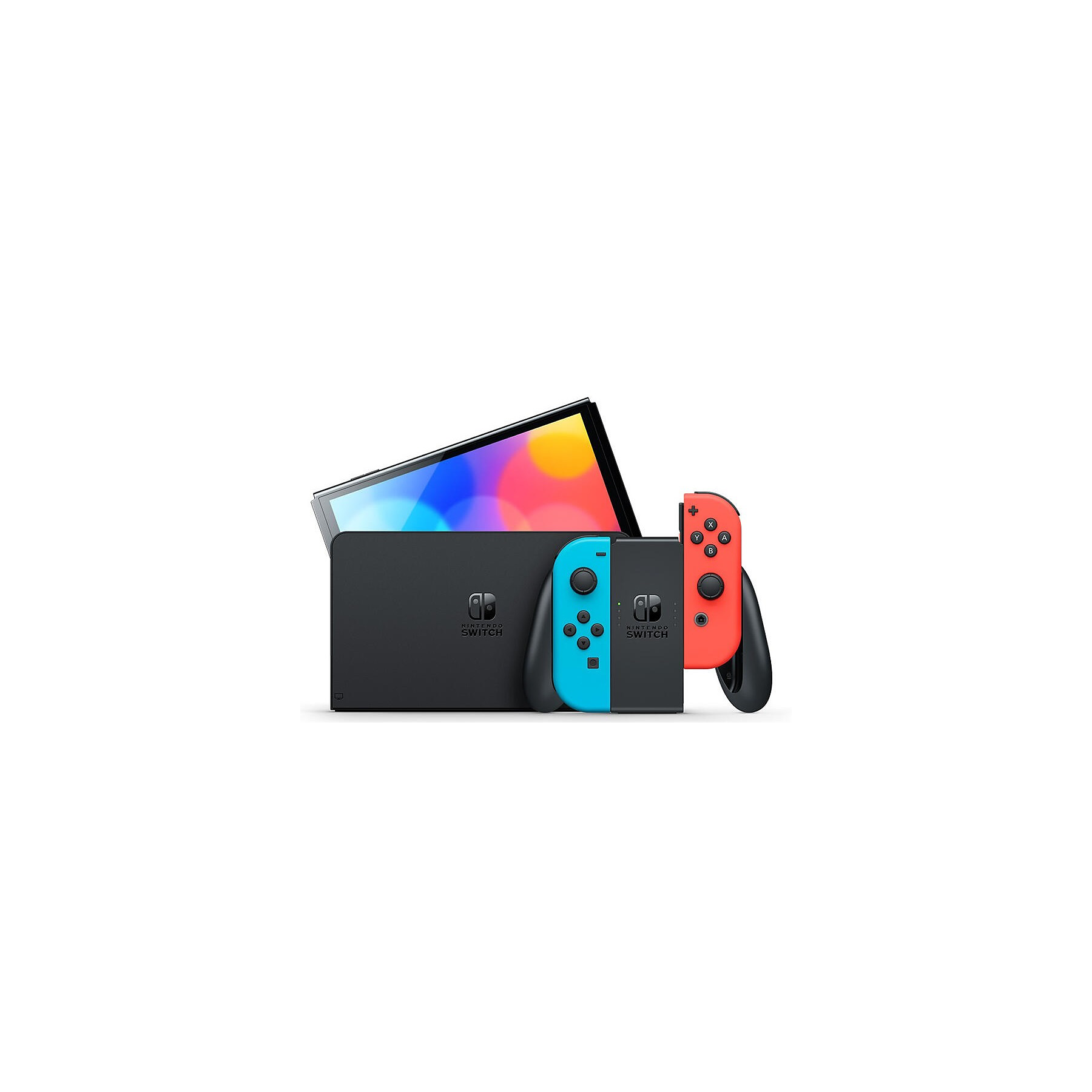 Image : Nintendo Switch OLED bleu neon / rouge neon