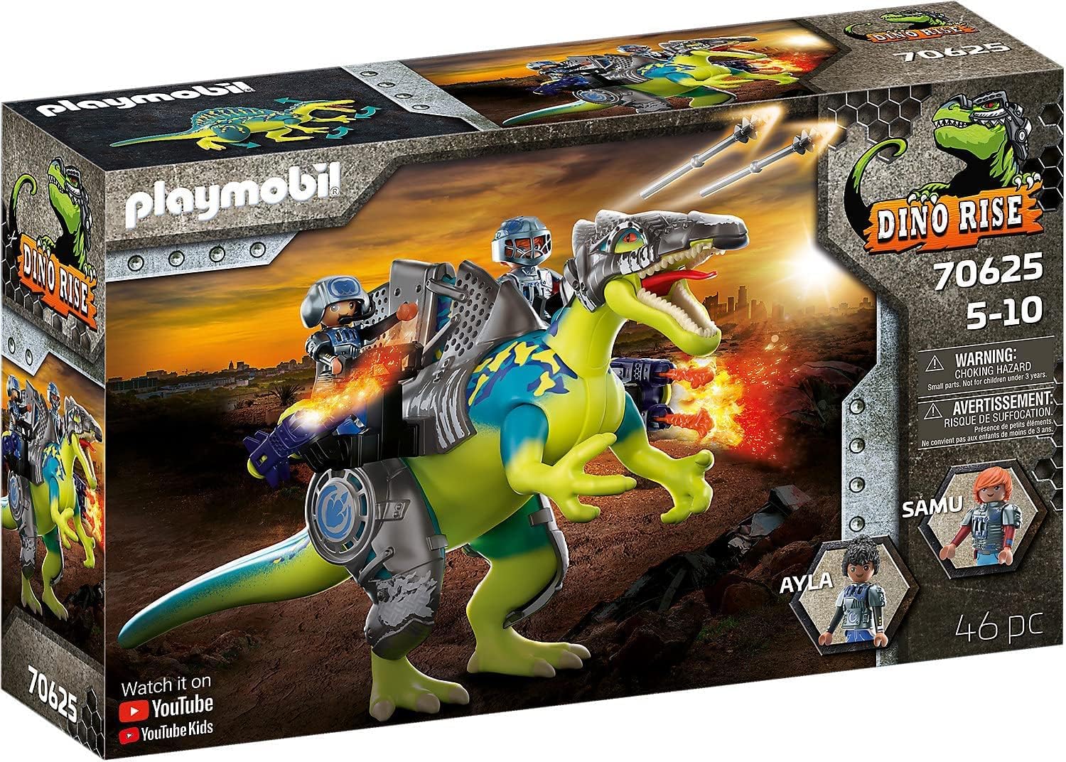 Image : Playmobil Dino Rise - Spinosaure et combattants - 70625