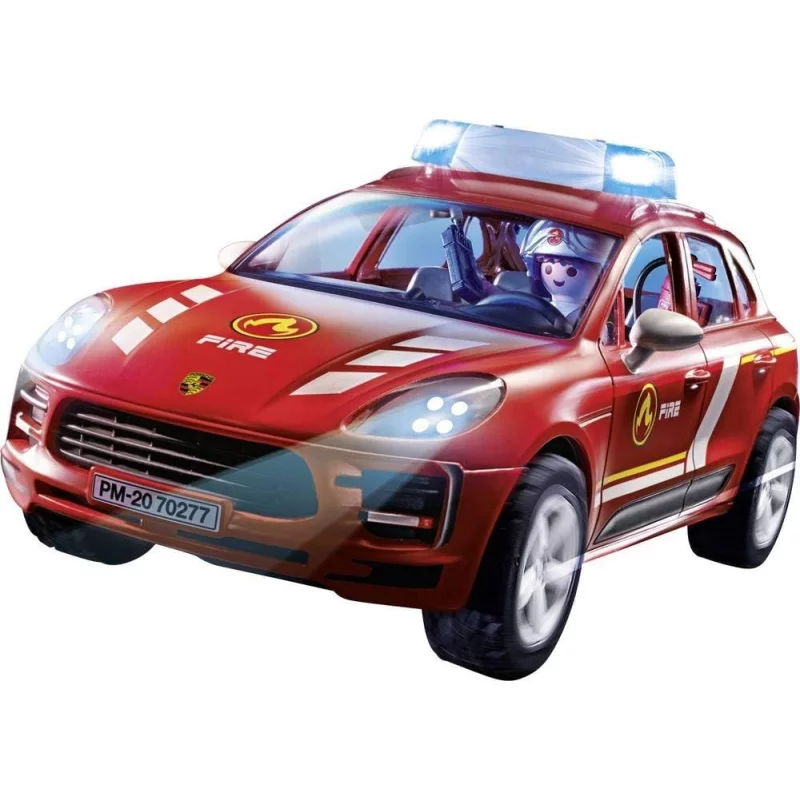 Image : Playmobil Porsche - Macan s et pompier - 70277