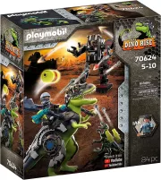 Image : Playmobil Dino Rise - Tyrannosaure et robot geant - 70624