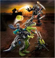Image : Playmobil Dino Rise - Tyrannosaure et robot geant - 70624