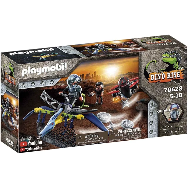 Image : Playmobil Dino Rise - Pteranodon et drone - 70628